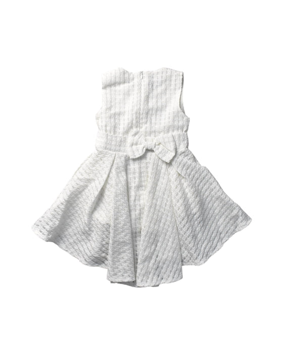 A White Sleeveless Dresses from bloomB in size 12-18M for girl. (Back View)