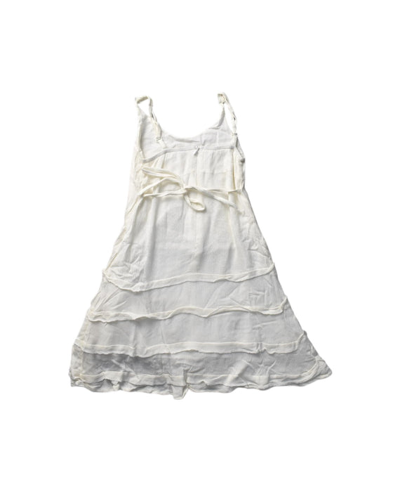 A White Sleeveless Dresses from bloomB in size 12-18M for girl. (Back View)