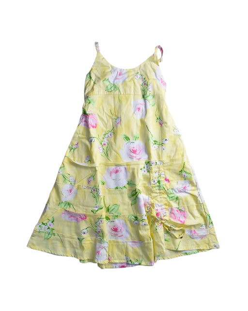 A Yellow Sleeveless Dresses from bloomB in size 12-18M for girl. (Front View)