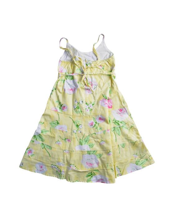 A Yellow Sleeveless Dresses from bloomB in size 12-18M for girl. (Back View)