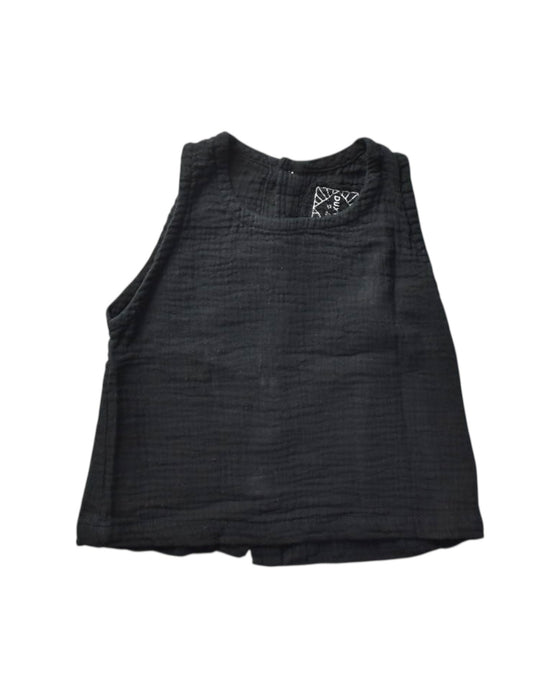 A Black Sleeveless Tops from Duxton Kids in size 5T for girl. (Front View)