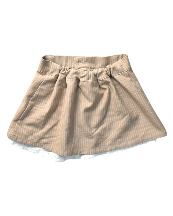 A Beige Short Skirts from Gentle Littlewoman in size 2T for girl. (Back View)