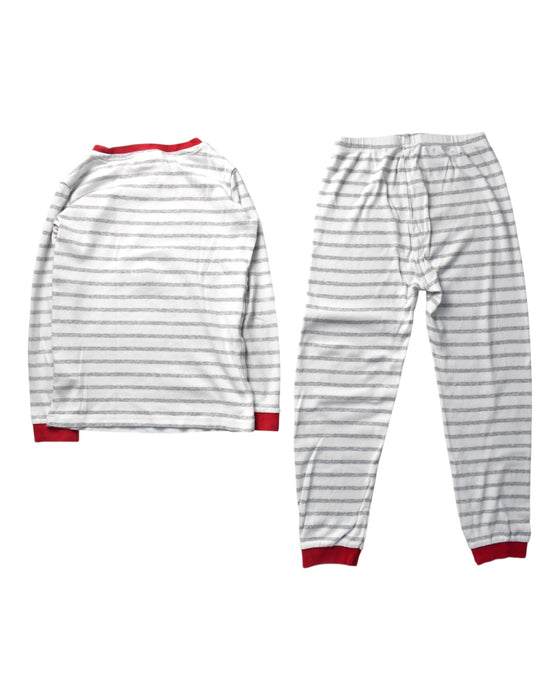 A Red Pyjama Sets from The Little White Company in size 5T for boy. (Back View)