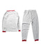 A Red Pyjama Sets from The Little White Company in size 5T for boy. (Back View)
