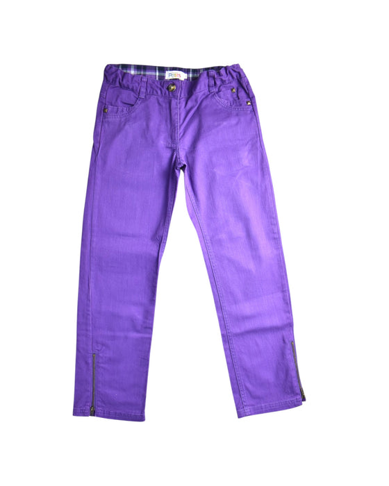 A Purple Casual Pants from La Compagnie des Petits in size 8Y for girl. (Front View)