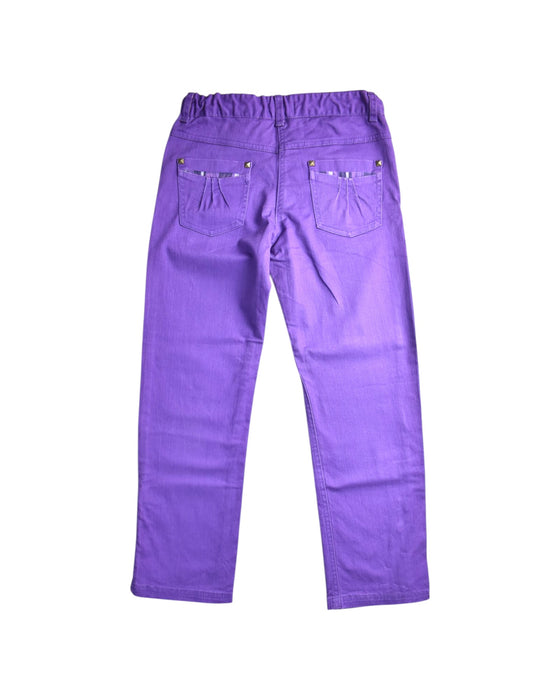 A Purple Casual Pants from La Compagnie des Petits in size 8Y for girl. (Back View)