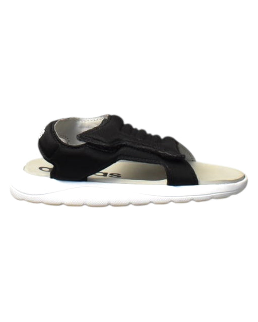 A Black Sandals from Adidas in size 4T for boy. (Front View)