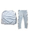 A Blue Pants Sets from Adidas in size 4T for girl. (Back View)