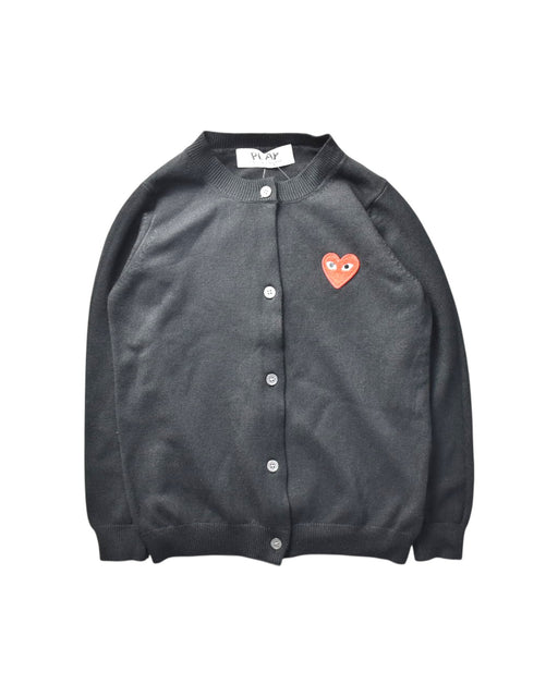 A Black Cardigans from Comme des Garcons in size 8Y for boy. (Front View)