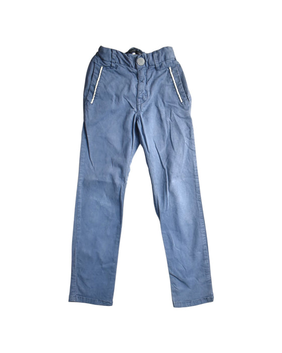 A Blue Casual Pants from IKKS in size 7Y for boy. (Front View)