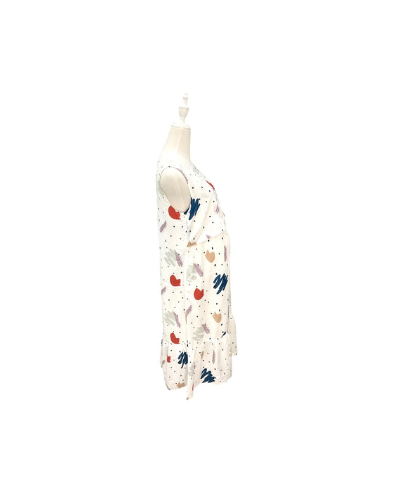 A White Sleeveless Dresses from Jump Eat Cry in size Maternity-S for maternity. (Back View)