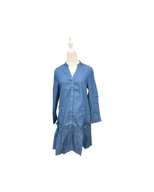 A Blue Long Sleeve Dresses from Jump Eat Cry in size Maternity-S for maternity. (Front View)