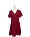 A Burgundy Short Sleeve Dresses from Dear in size Maternity-S for maternity. (Front View)