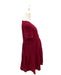A Burgundy Short Sleeve Dresses from Dear in size Maternity-S for maternity. (Back View)