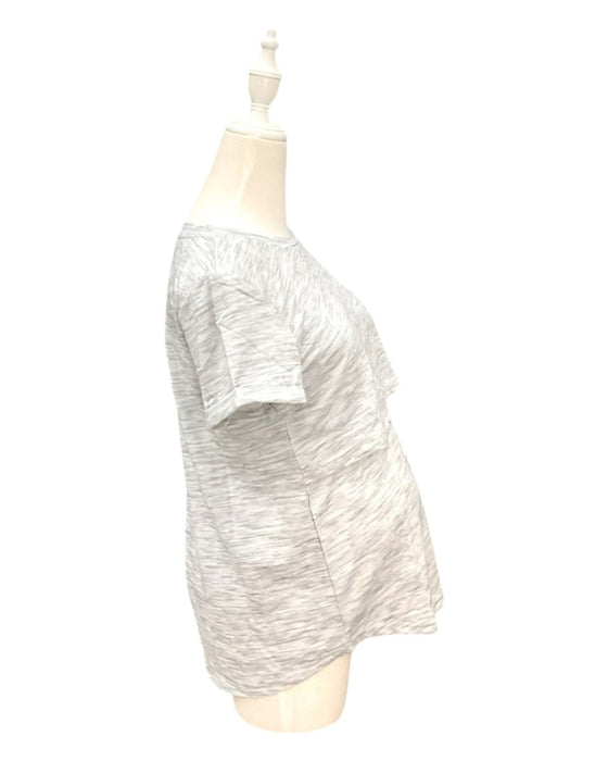 A Grey Short Sleeve Tops from Jump Eat Cry in size Maternity-S for maternity. (Back View)