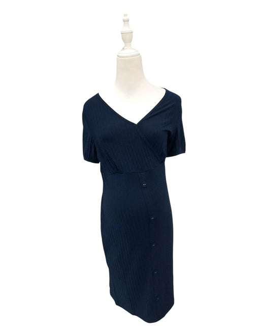 A Navy Short Sleeve Dresses from Jump Eat Cry in size Maternity-S for maternity. (Front View)