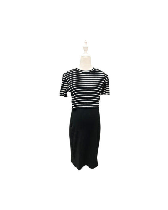 A Black Short Sleeve Dresses from Jump Eat Cry in size Maternity-S for maternity. (Front View)