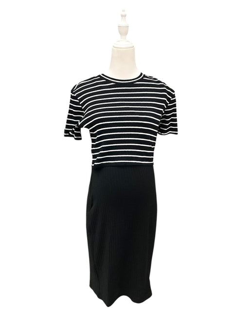 A Black Short Sleeve Dresses from Jump Eat Cry in size Maternity-S for maternity. (Front View)