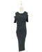 A Black Short Sleeve Dresses from Jump Eat Cry in size Maternity-S for maternity. (Front View)