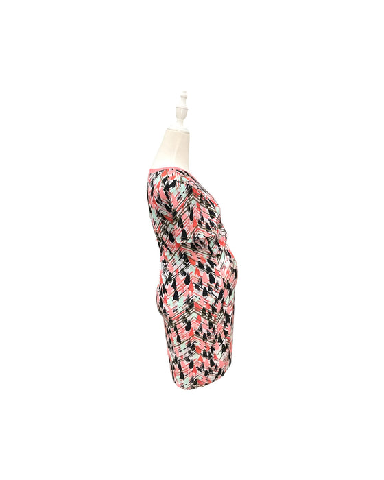 A Multicolour Short Sleeve Dresses from Mothercot in size Maternity-S for maternity. (Back View)