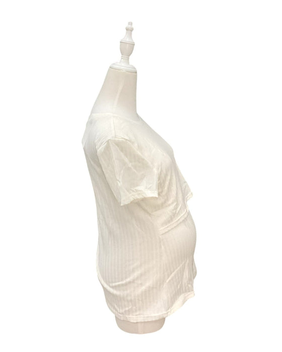 A White Short Sleeve Tops from Dear in size Maternity-S for maternity. (Back View)