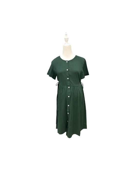 A Green Short Sleeve Dresses from Dear in size Maternity-S for maternity. (Front View)