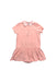 A Pink Short Sleeve Dresses from Petit Bateau in size 2T for girl. (Front View)