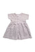 A Red Short Sleeve Dresses from Petit Bateau in size 2T for girl. (Back View)