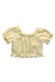 A Yellow Short Sleeve Tops from Seed in size 2T for girl. (Back View)