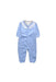 A Blue Long Sleeve Rompers from Chateau de Sable in size 0-3M for boy. (Front View)