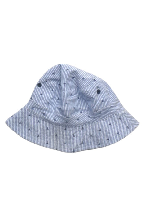 A Blue Sun Hats from Seed in size 3-6M for boy. (Front View)