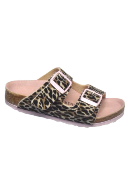 A Beige Sandals from Birkenstock in size 4T for girl. (Front View)