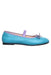 A Blue Flats from Gucci in size 6T for girl. (Front View)