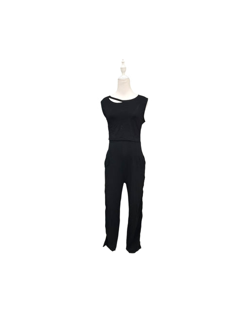 A Black Sleeveless Jumpsuits from Mothercot in size Maternity-S for maternity. (Front View)