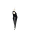 A Black Sleeveless Jumpsuits from Mothercot in size Maternity-S for maternity. (Back View)