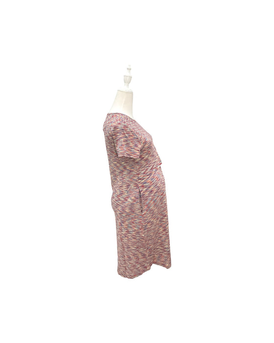 A Multicolor Short Sleeve Dresses from Mothercot in size Maternity-S for maternity. (Back View)