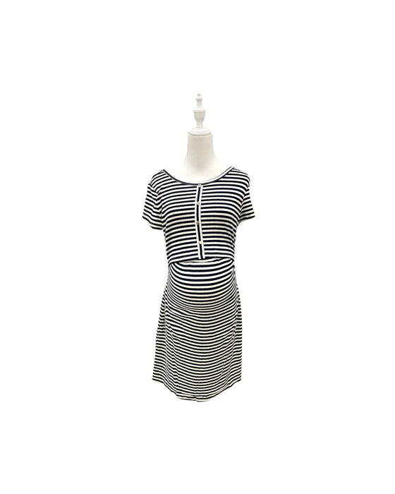 A Black Short Sleeve Dresses from Jump Eat Cry in size Maternity-S for maternity. (Front View)