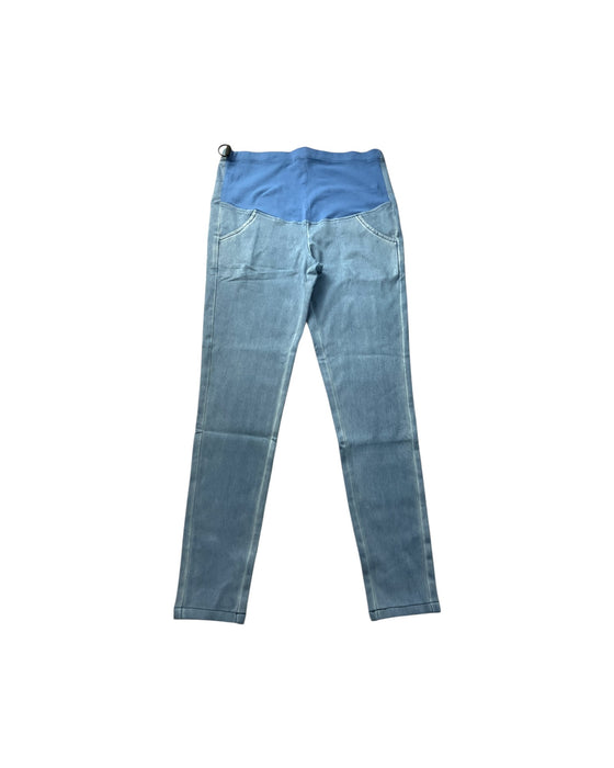 A Blue Jeggings from Dear in size Maternity-S for maternity. (Front View)