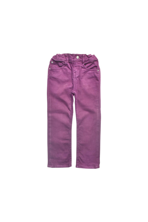 A Purple Jeans from Petit Bateau in size 3T for boy. (Front View)