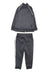 A Black Pants Sets from Adidas in size 2T for boy. (Back View)