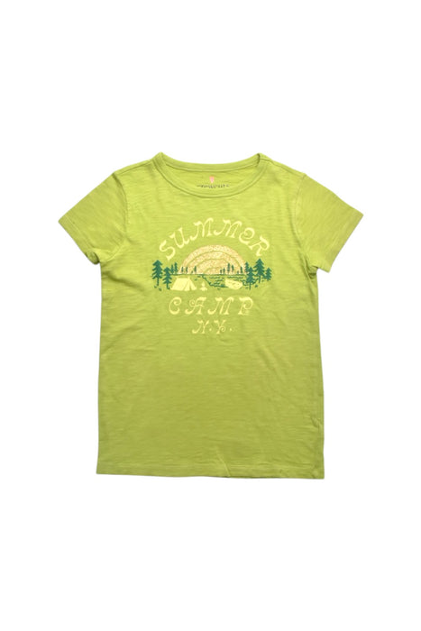 A Green Short Sleeve T Shirts from Crewcuts in size 8Y for girl. (Front View)