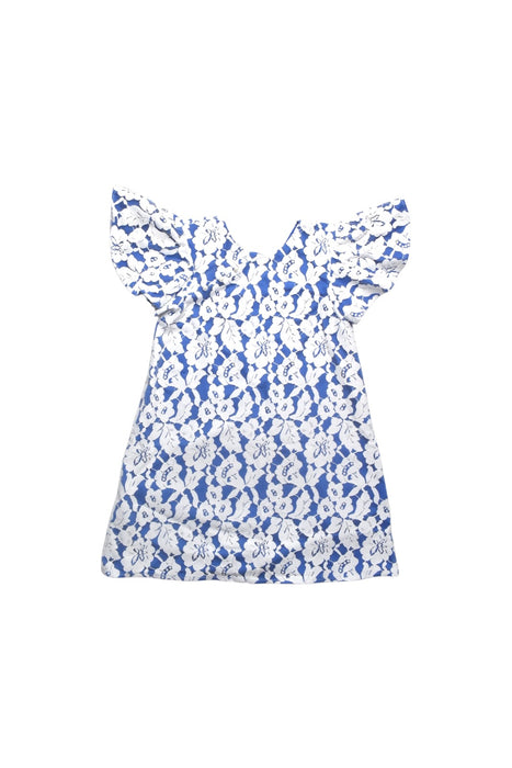 A Blue Short Sleeve Dresses from Sea Apple in size 8Y for girl. (Front View)