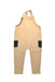 A Beige Long Overalls from Petit Bateau in size 3T for girl. (Back View)