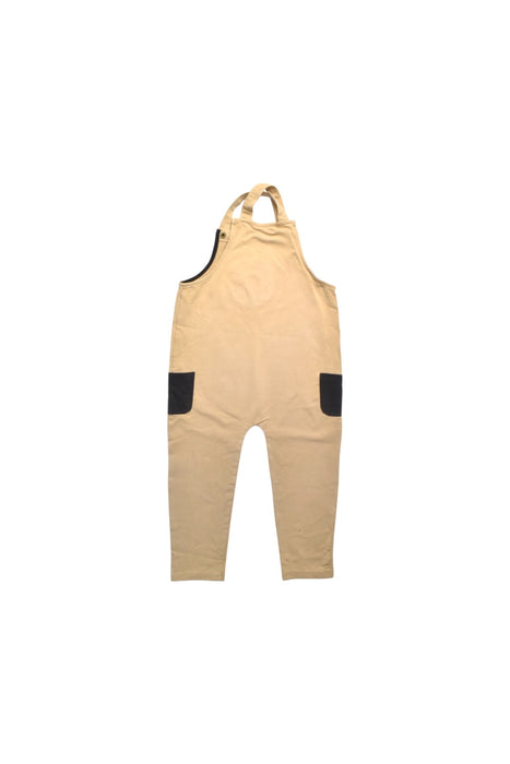 A Beige Long Overalls from Petit Bateau in size 3T for girl. (Back View)