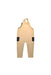 A Beige Long Overalls from Petit Bateau in size 3T for girl. (Back View)