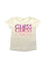 A White Short Sleeve T Shirts from Guess in size 5T for girl. (Front View)