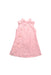 A Pink Sleeveless Dresses from KidsCrafter in size 3T for girl. (Front View)