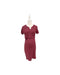 A Burgundy Short Sleeve Dresses from Mothercot in size Maternity-S for maternity. (Front View)