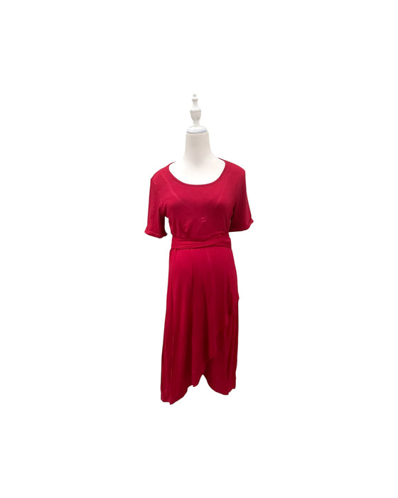 A Red Short Sleeve Dresses from Mothercot in size Maternity-S for maternity. (Front View)