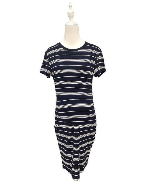 A Navy Short Sleeve Dresses from Mothercot in size Maternity-S for maternity. (Front View)